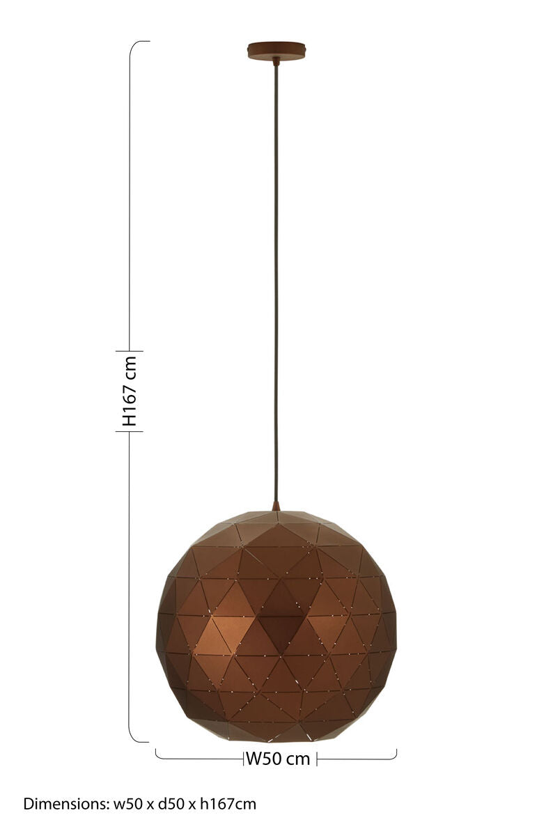 Mateo Medium Coffee Finish Pendant Light - Image 8