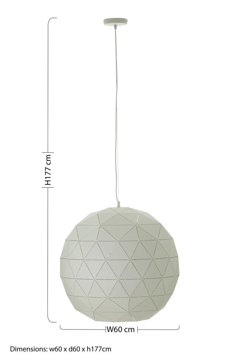 Mateo Large White Pendant Light - Image 6