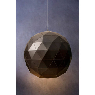 Mateo Large Black and Copper Pendant Light