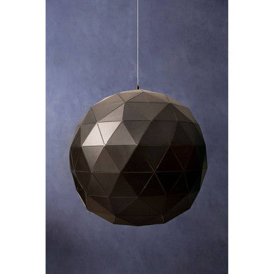 Mateo Large Black and Copper Pendant Light