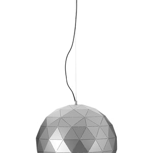 Large Silver Finish Pendant Light | Mateo