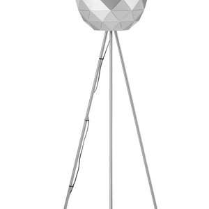 Silver Finish Floor Lamp | Mateo