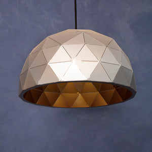 Small Silver Dome Pendant Light | Mateo