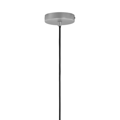 Mateo Medium Silver Dome Pendant Light - Image 6