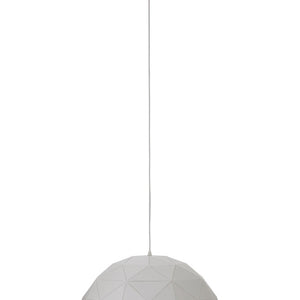 Large White Dome Pendant Light | Mateo