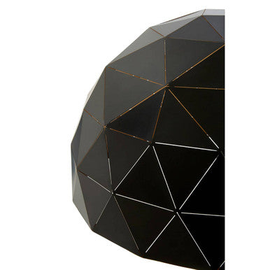 Mateo Large Black and Copper Dome Pendant Light - Image 4
