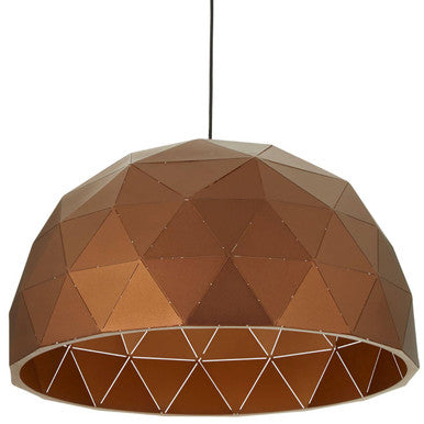 Mateo Large Coffee Dome Pendant Light