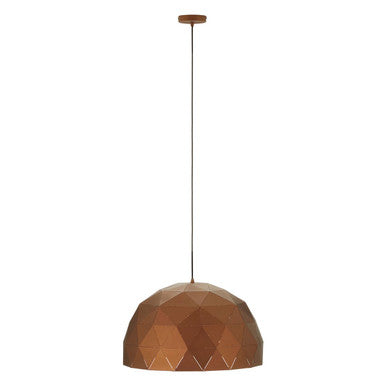 Mateo Large Coffee Dome Pendant Light