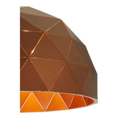 Mateo Large Coffee Dome Pendant Light - Image 6