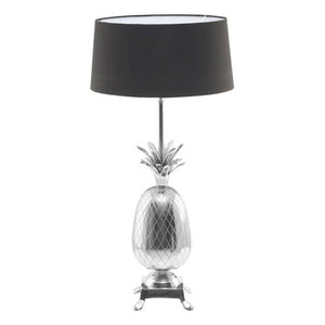 Boho Nickel Finish Pineapple Table Lamp