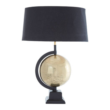 Churchill Globe Antique Brass Table Lamp - Image 5
