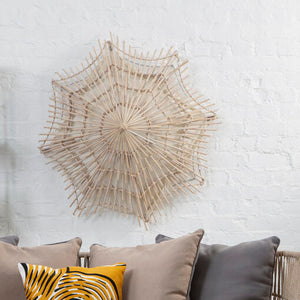 Hestina Medium Woven Rattan Wall Light