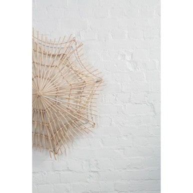 Hestina Medium Woven Rattan Wall Light