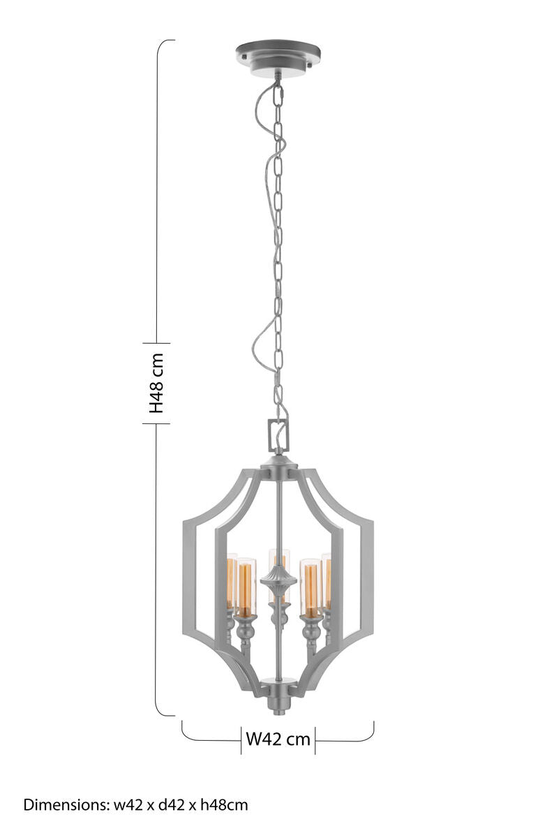 Alka 5 Bulb Pendant Light - Image 8