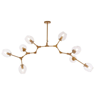 Abira Light Gold 8 Arm Pendant Lamp - Image 8