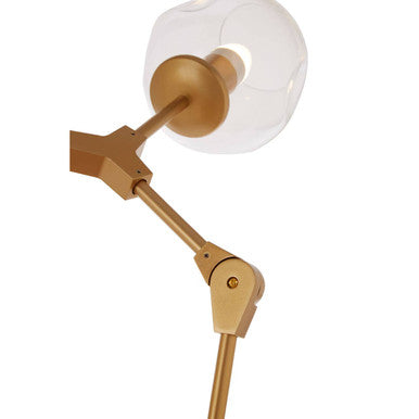 Abira Light Gold 8 Arm Pendant Lamp - Image 6