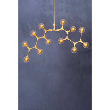 Abira 12 Arm  Gold Finish Pendant Light - Image 3