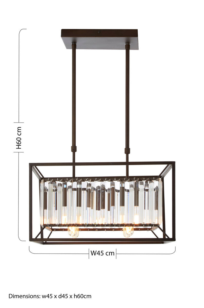 Akiko 4 Bulb Matte Black Ceiling Light - Image 9