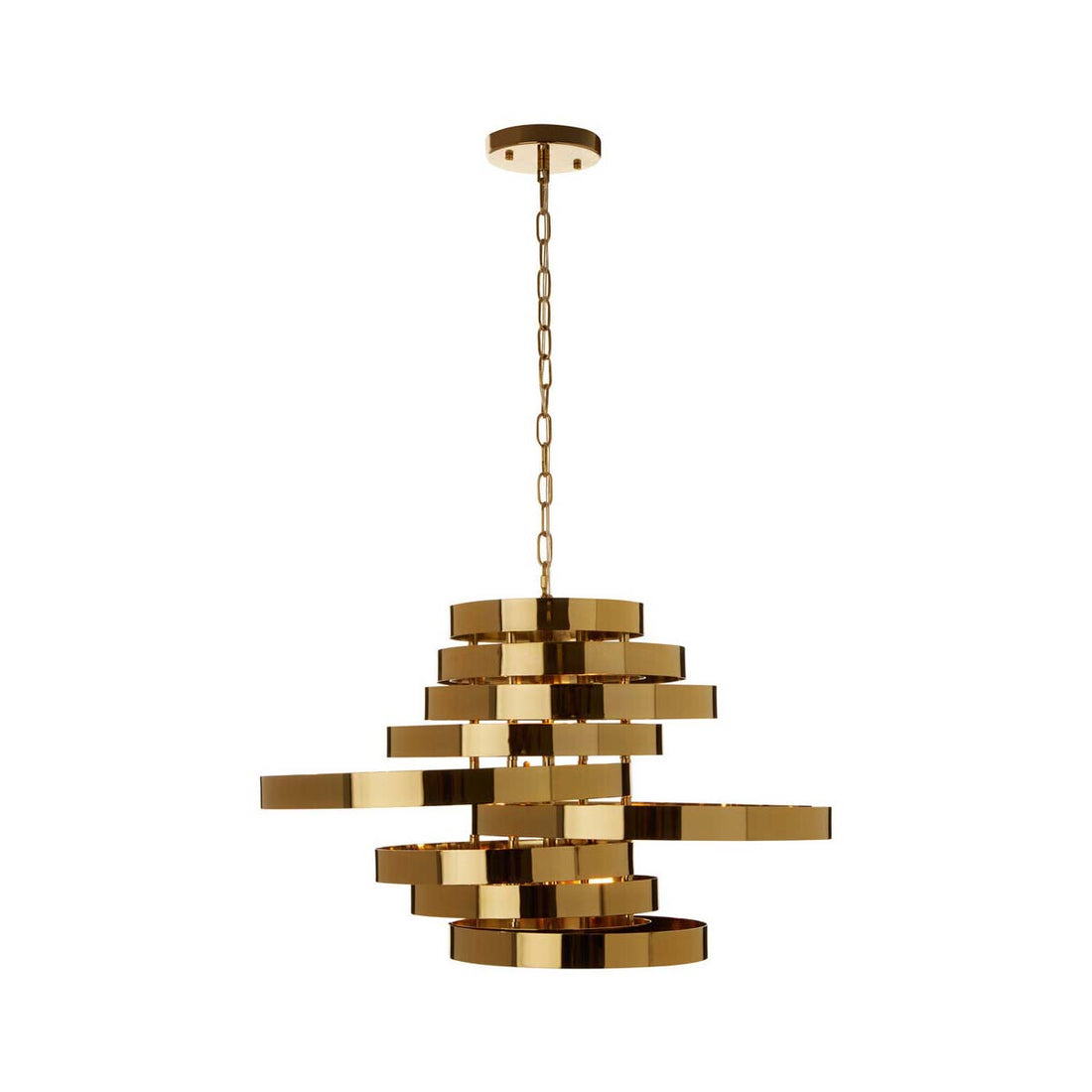 Alana 5 Bulb Gold Finish Pendant Lamp