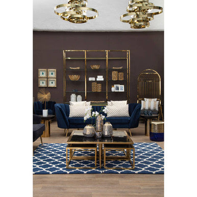 Alana 5 Bulb Gold Finish Pendant Lamp - Image 4