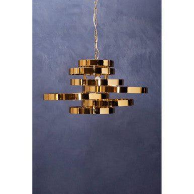 Alana 5 Bulb Gold Finish Pendant Lamp - Image 5