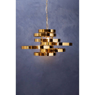 Alana 5 Bulb Gold Finish Pendant Lamp - Image 6