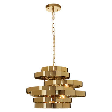 Alana 4 Bulb Gold Finish Pendant Light