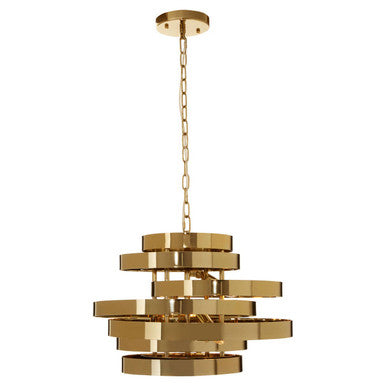 Alana 4 Bulb Gold Finish Pendant Light - Image 6