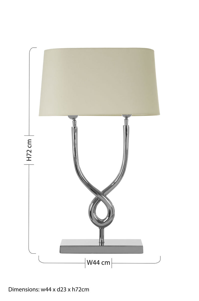 Skye Table Lamp with Cross Base - Image 4
