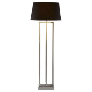 Nickel Finish Rectangular Floor Lamp | Skye