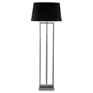 Skye Nickel Finish Rectangular Floor Lamp - Image 4