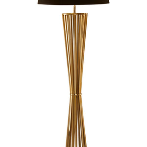 Gold Finish and Twisted Base Floor Lamp | Skye