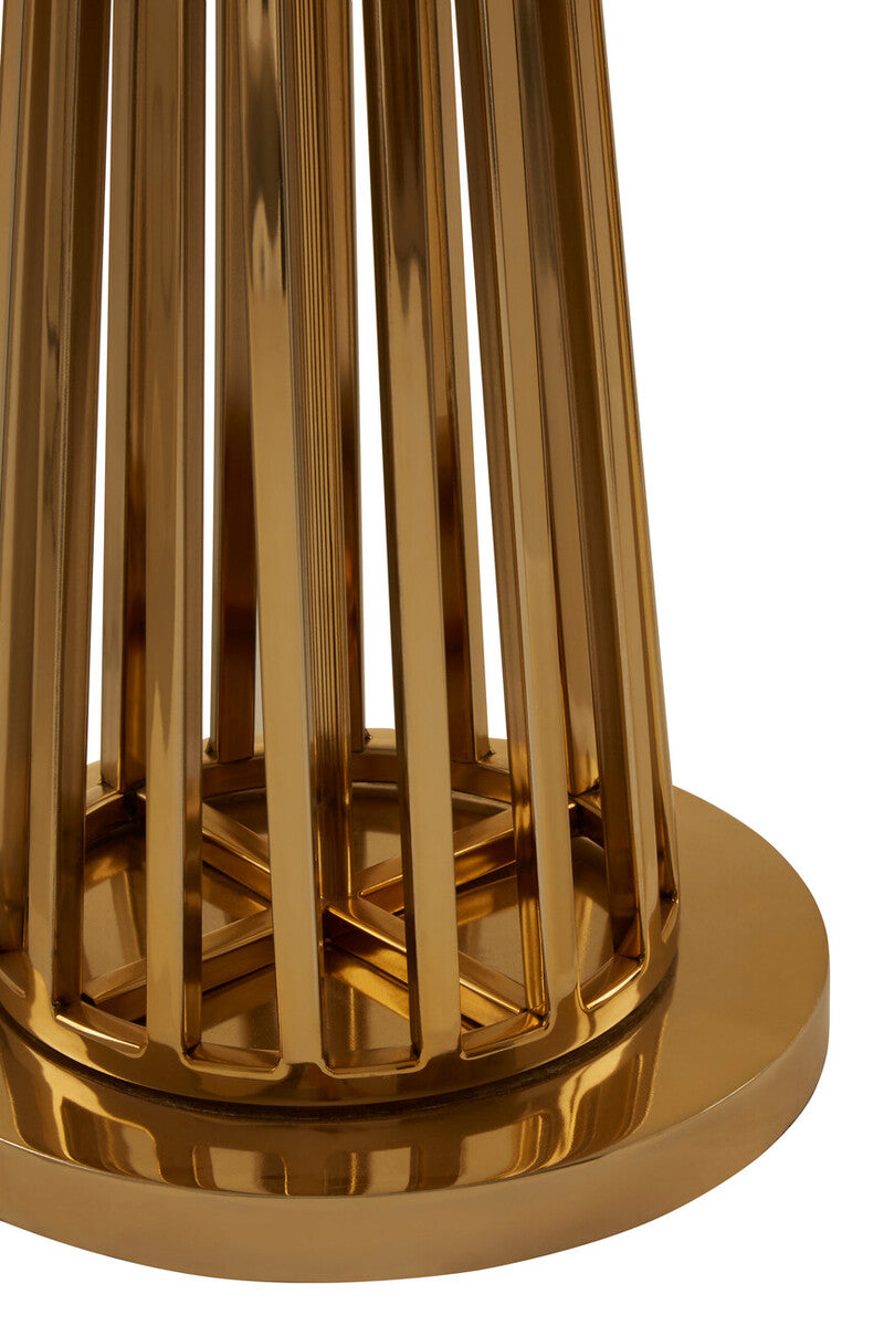 Skye Gold Finish And Twisted Base Floor Lamp - Image 3