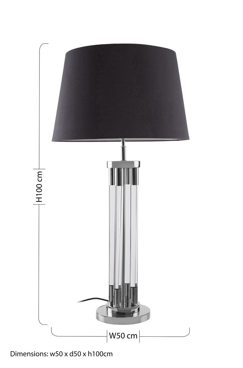 Skye Table Lamp With Tubular Acrylic Base - Image 8