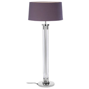 Skye Tall Acrylic And Tubular Base Floor Lamp