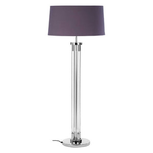 Skye Tall Acrylic And Tubular Base Floor Lamp