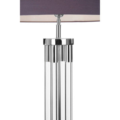 Skye Tall Acrylic And Tubular Base Floor Lamp - Image 4