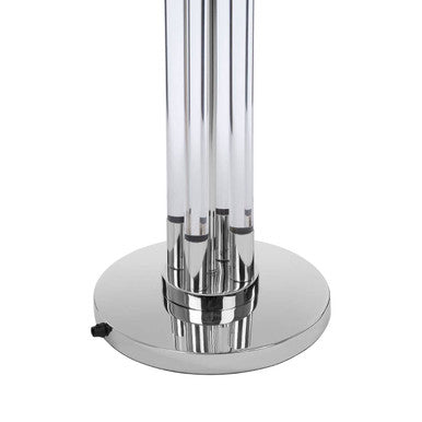 Skye Tall Acrylic And Tubular Base Floor Lamp - Image 5