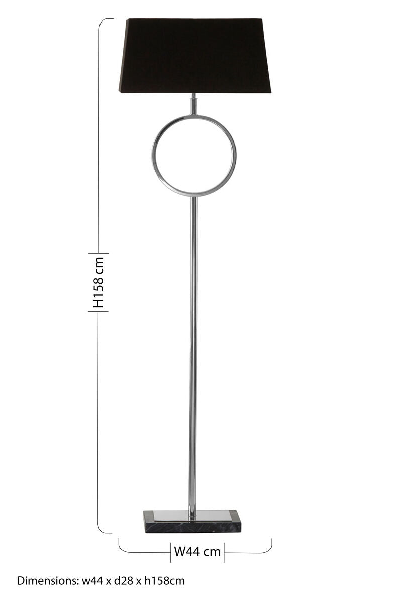 Skye Floor Lamp with Stone Base - Image 5