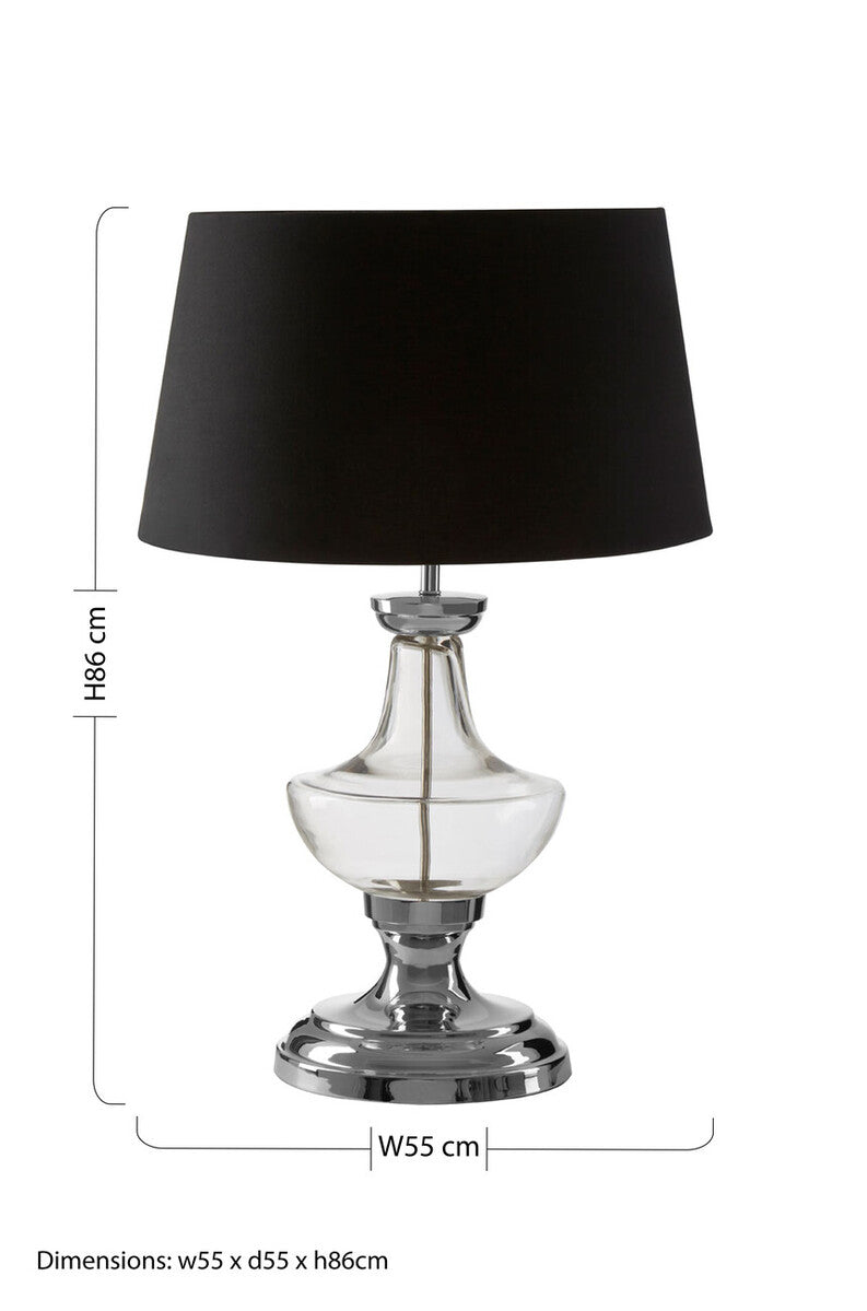 Skye Table Lamp with Clear Base - Image 4