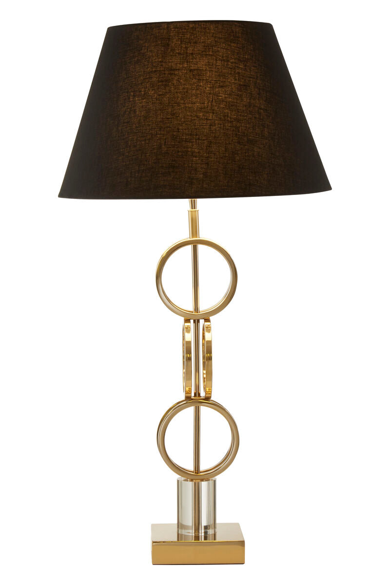 Skye Gold Finish Table Lamp with Dual Ring Base - Image 4