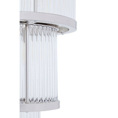 Salasco 3 Tier Nickel Finish Chandelier 38cm - Image 6