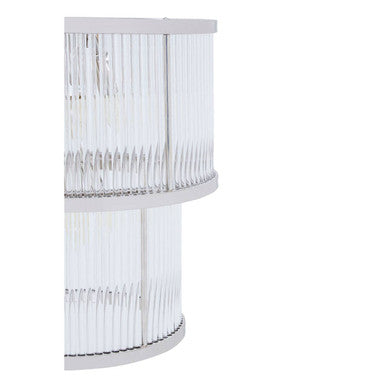 Salasco 2 Tier Nickel Finish Glass Chandelier - Image 7