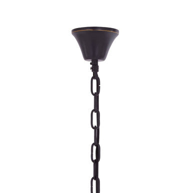 Salasco 2 Tier Antique Black Glass Chandelier - Image 5