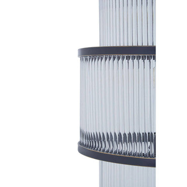 Salasco Black Finish 3 Tiered Glass Chandelier - Image 6