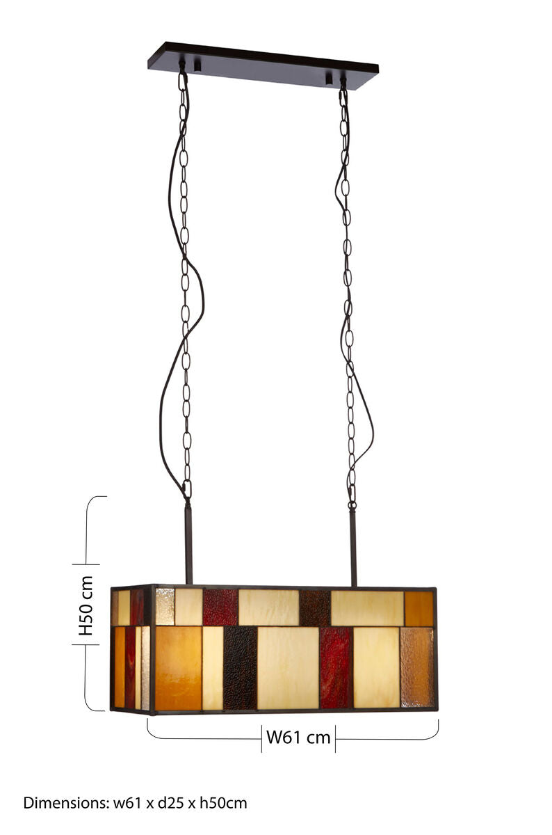 Waldorf Deco Rectangle Ceiling Light - Image 8