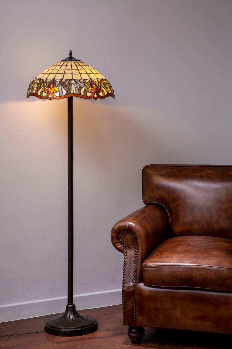 Wisteria Tiffany Umbrella Shade Floor Lamp