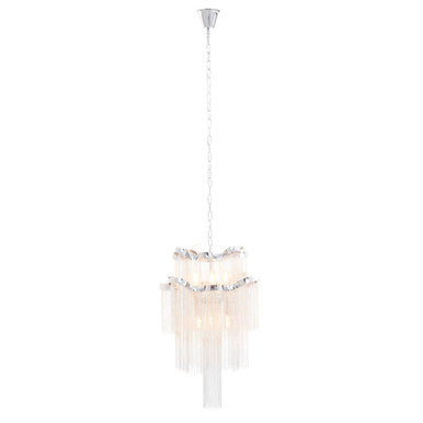 Lerici 2 Tier 6 Light Chrome Pendant 51cm
