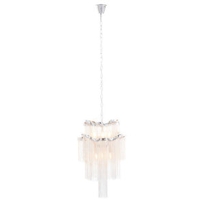 Lerici 2 Tier 6 Light Chrome Pendant 51cm