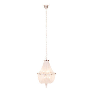 6 Light Chrome Chain Chandelier | Lerici
